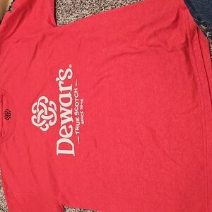Dewar's True Scotch Red Logo Graphic‎ T-shirt